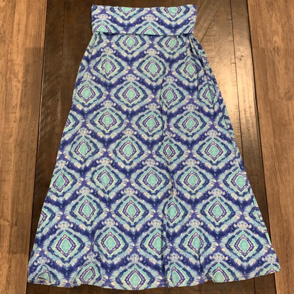 Blue Maxi Skirt